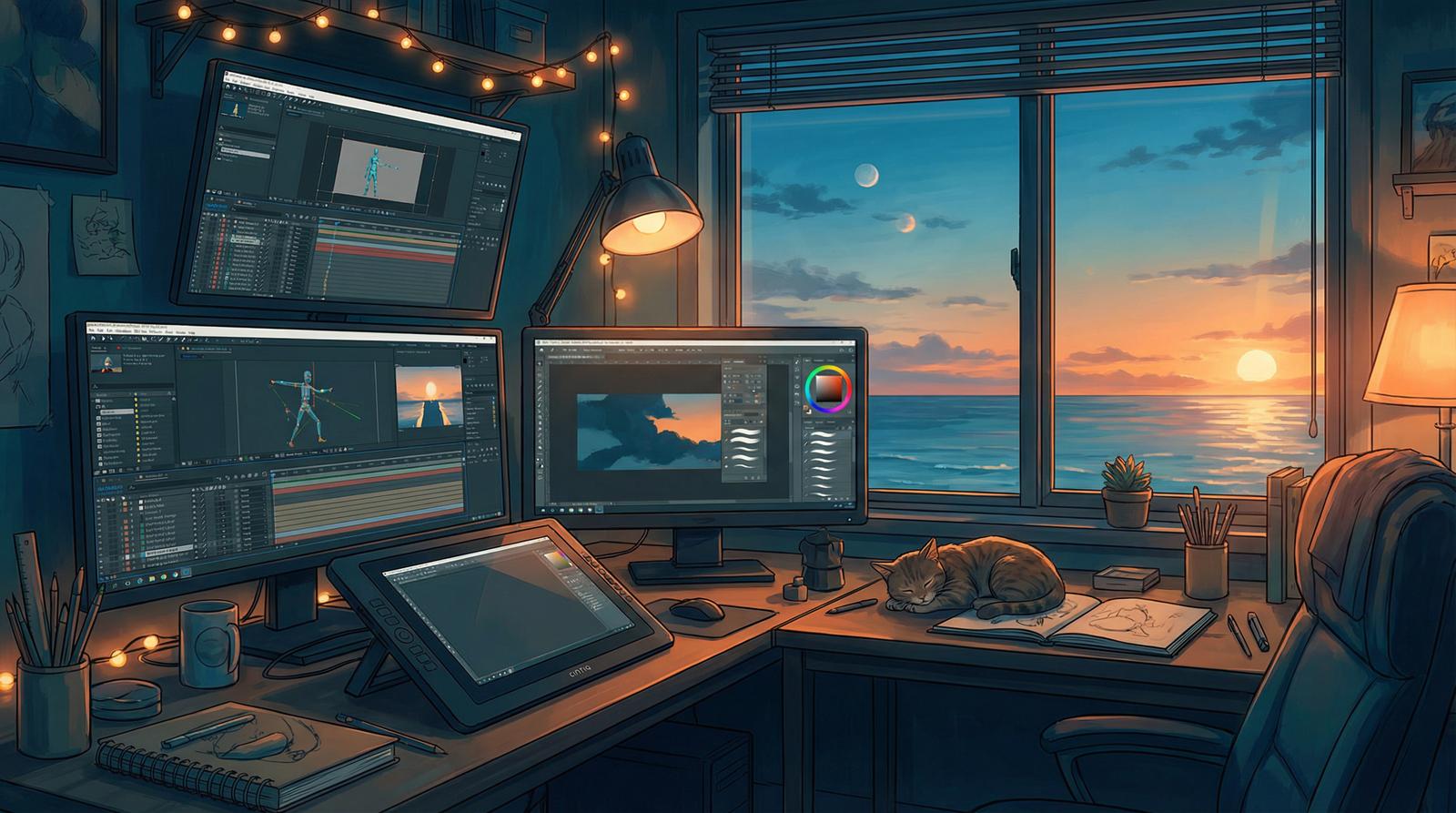 黄色仓库动漫创作教程
